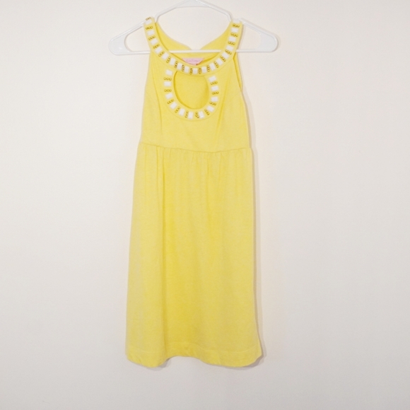 LILLY PULITZER Yellow Grace Beaded Cutout Dress - Picture 5 of 9